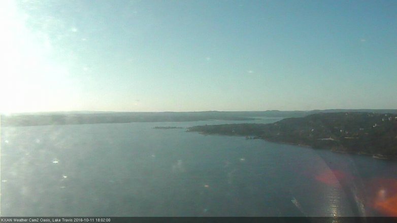 Lake Travis webcam, October 11, 2016 5:15 PM CT