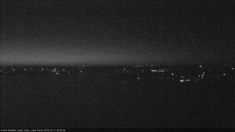 Lake Travis webcam, October 11, 2016 7:05 PM CT