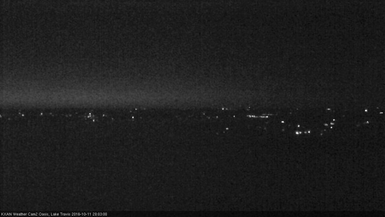 Lake Travis webcam, October 11, 2016 7:10 PM CT