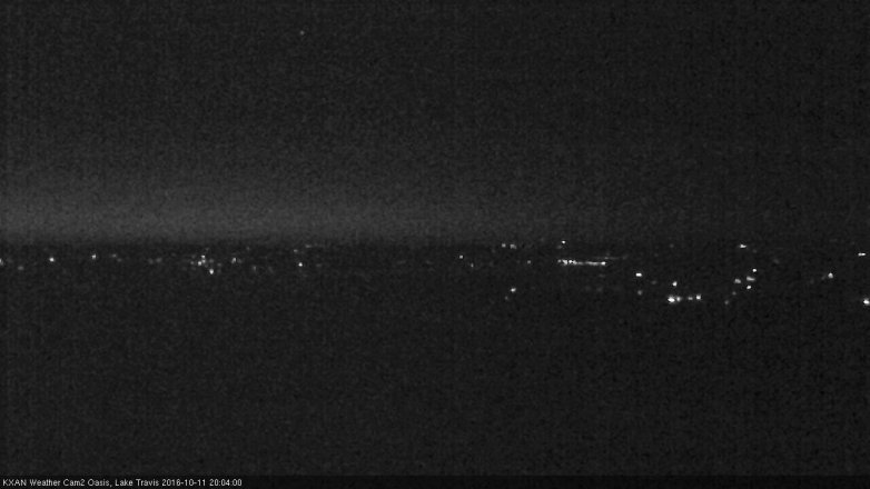 Lake Travis webcam, October 11, 2016 7:25 PM CT
