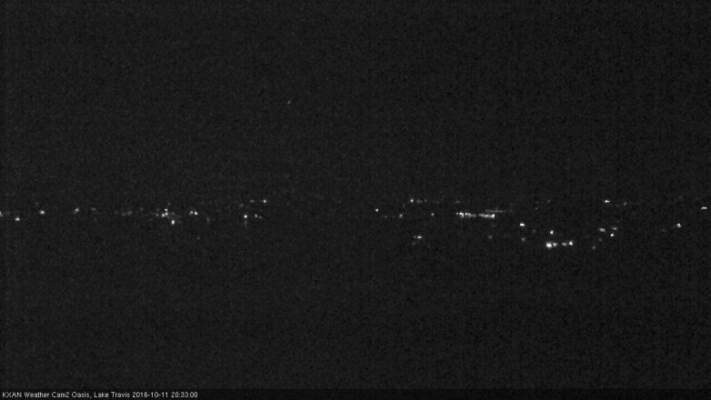 Lake Travis webcam, October 11, 2016 7:40 PM CT
