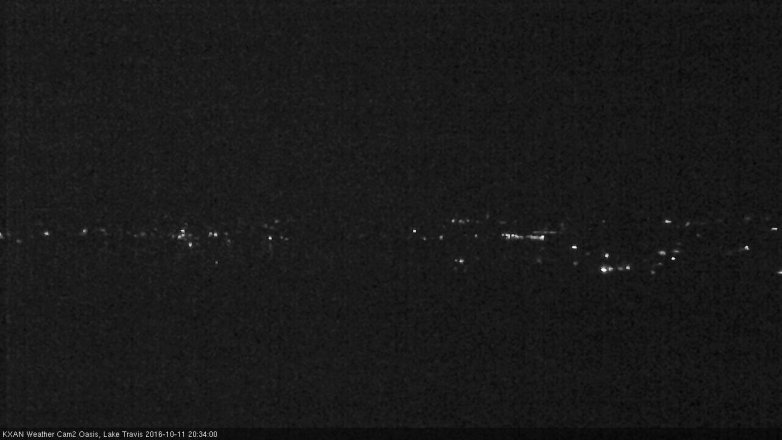 Lake Travis webcam, October 11, 2016 7:45 PM CT