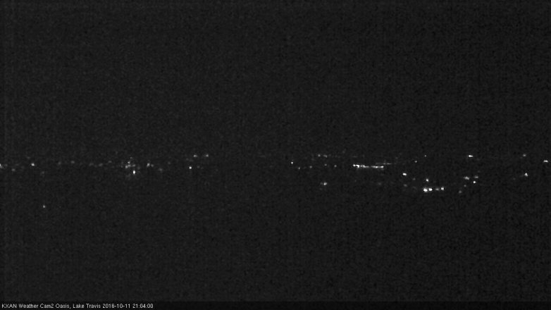 Lake Travis webcam, October 11, 2016 8:10 PM CT
