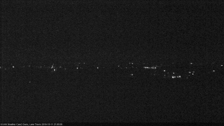 Lake Travis webcam, October 11, 2016 8:30 PM CT