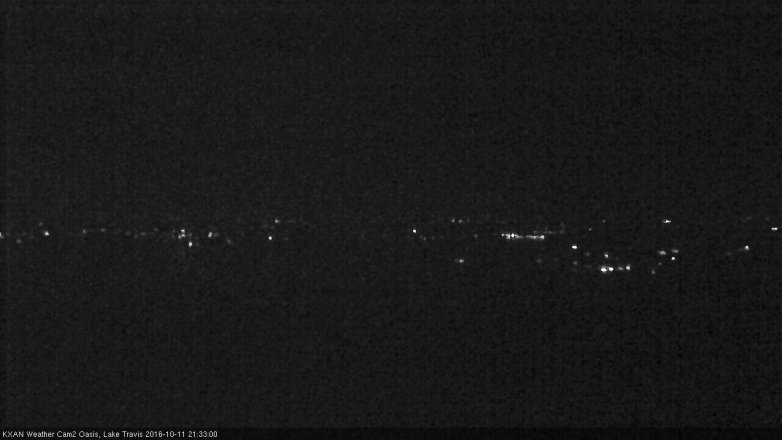 Lake Travis webcam, October 11, 2016 8:55 PM CT