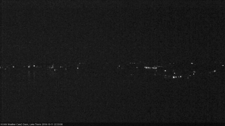 Lake Travis webcam, October 11, 2016 10:05 PM CT