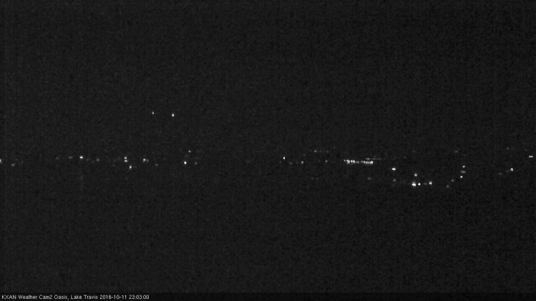 Lake Travis webcam, October 11, 2016 10:15 PM CT