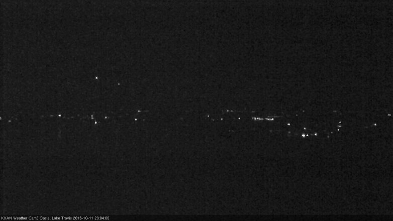 Lake Travis webcam, October 11, 2016 10:35 PM CT