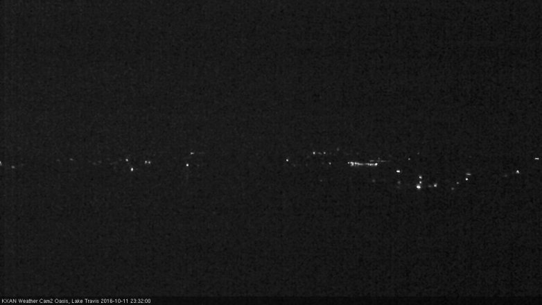 Lake Travis webcam, October 11, 2016 10:45 PM CT