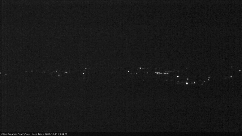 Lake Travis webcam, October 11, 2016 11:05 PM CT