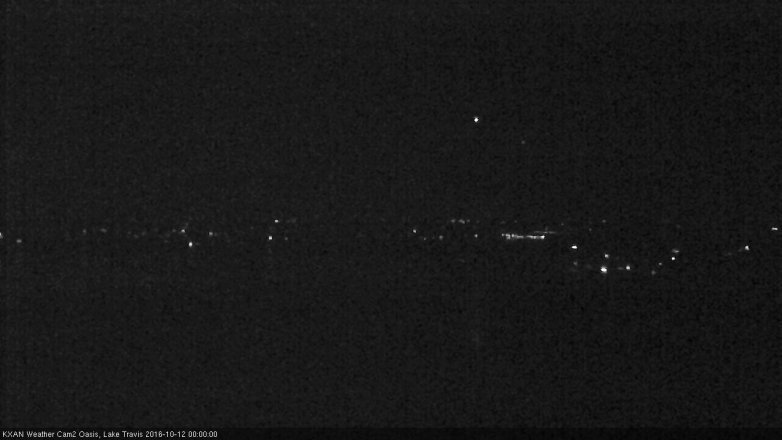 Lake Travis webcam, October 11, 2016 11:20 PM CT