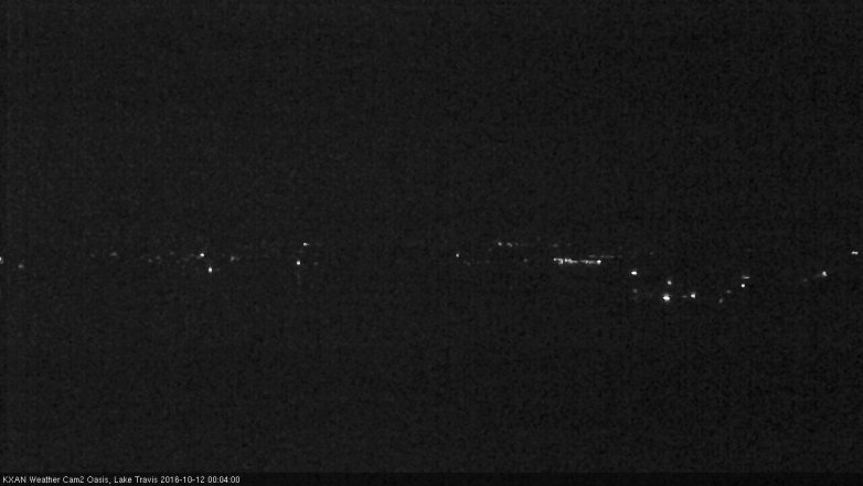 Lake Travis webcam, October 11, 2016 11:25 PM CT