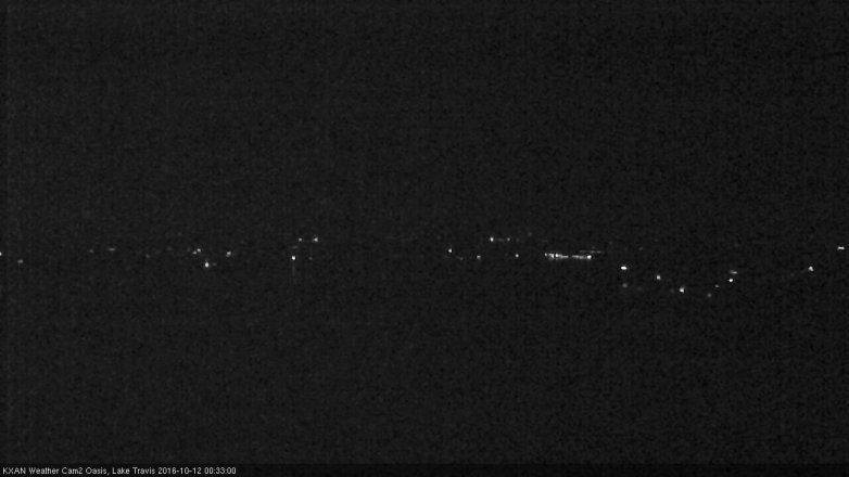 Lake Travis webcam, October 11, 2016 11:50 PM CT
