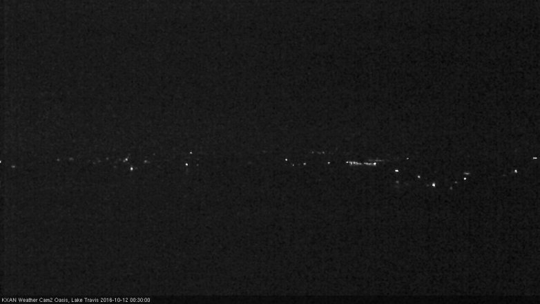 Lake Travis webcam, October 11, 2016 11:55 PM CT