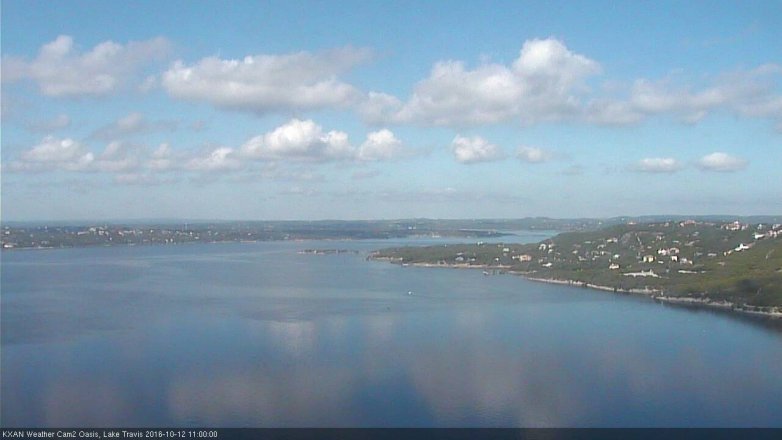 Lake Travis webcam, October 12, 2016 10:05 AM CT