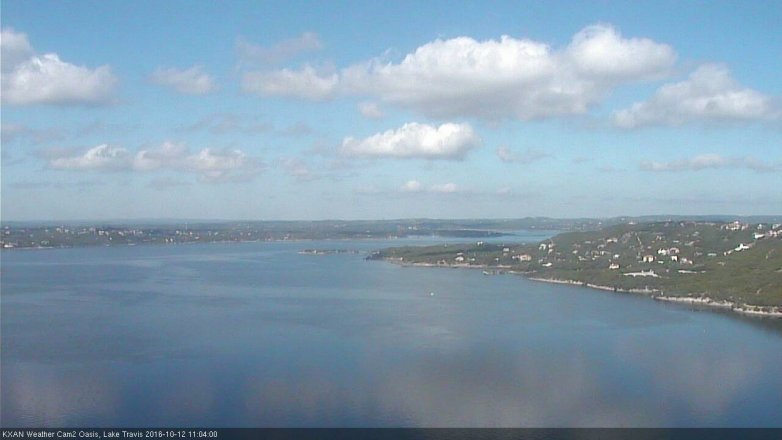 Lake Travis webcam, October 12, 2016 10:10 AM CT