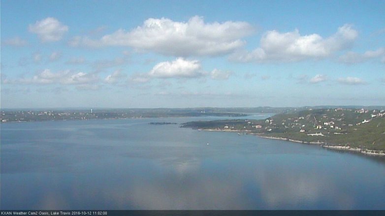 Lake Travis webcam, October 12, 2016 10:25 AM CT