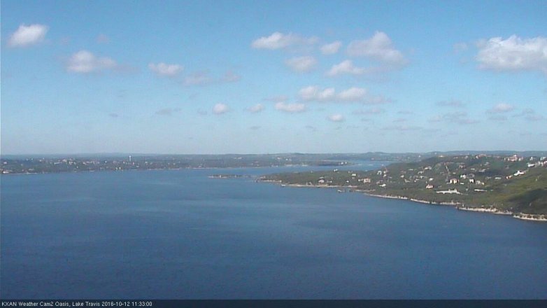 Lake Travis webcam, October 12, 2016 11:00 AM CT