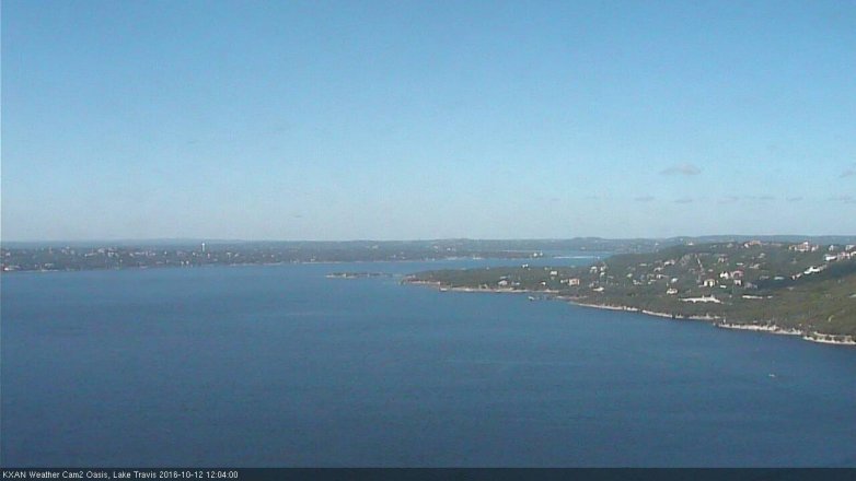 Lake Travis webcam, October 12, 2016 11:20 AM CT