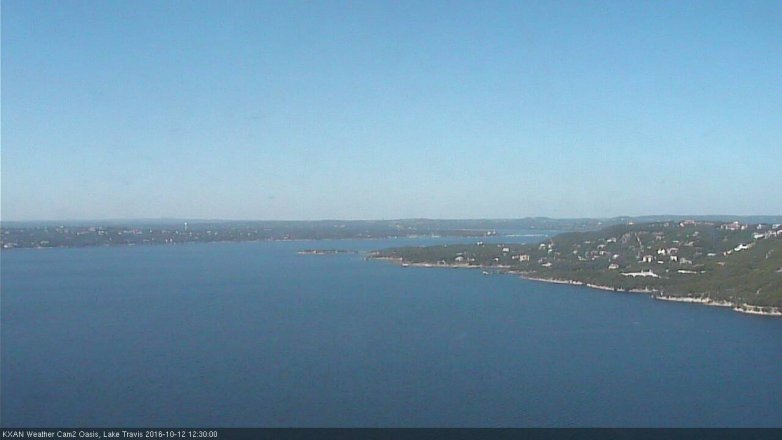 Lake Travis webcam, October 12, 2016 11:50 AM CT