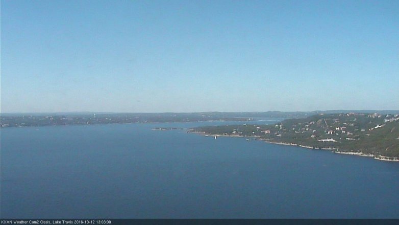 Lake Travis webcam, October 12, 2016 12:20 PM CT