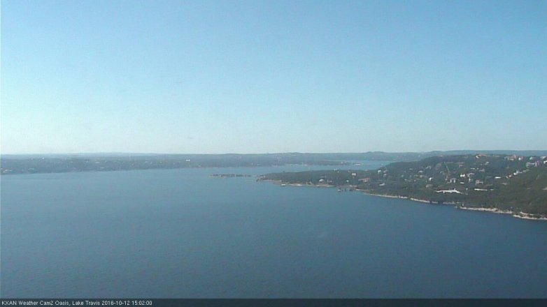 Lake Travis webcam, October 12, 2016 2:15 PM CT
