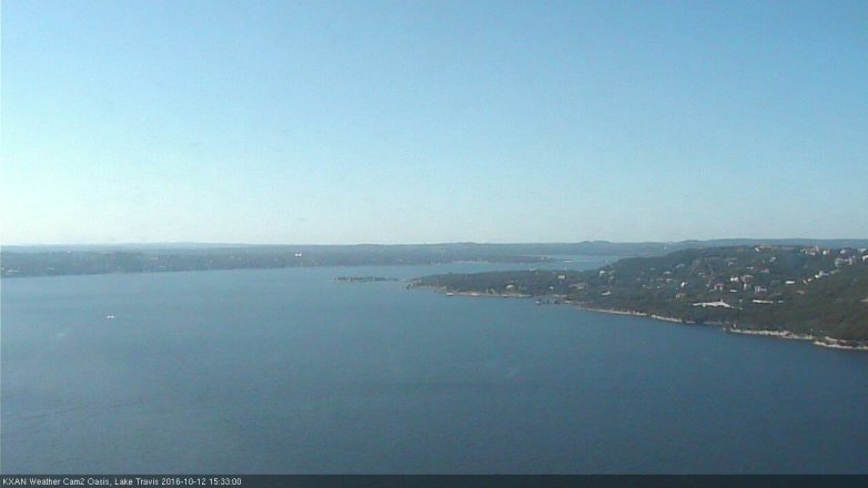 Lake Travis webcam, October 12, 2016 2:40 PM CT