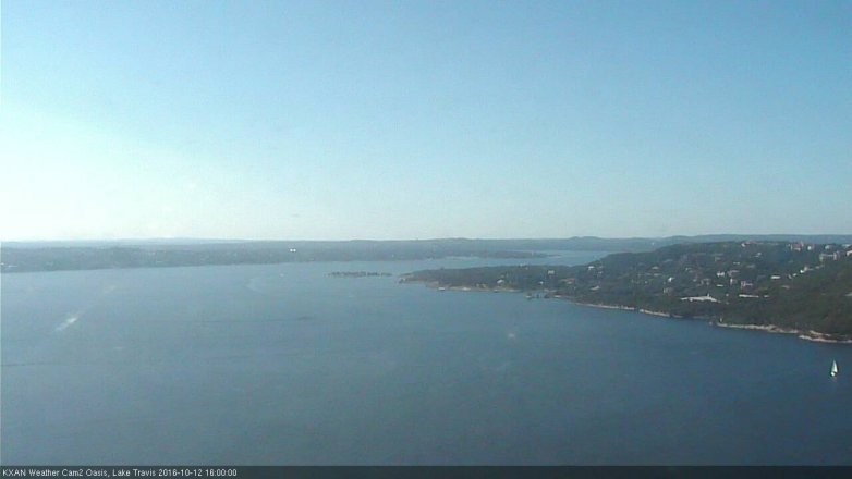 Lake Travis webcam, October 12, 2016 3:15 PM CT
