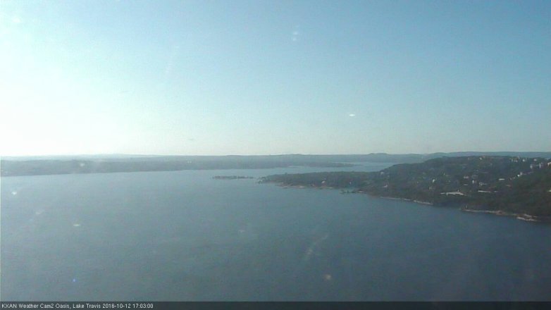 Lake Travis webcam, October 12, 2016 4:10 PM CT