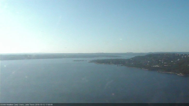 Lake Travis webcam, October 12, 2016 4:25 PM CT