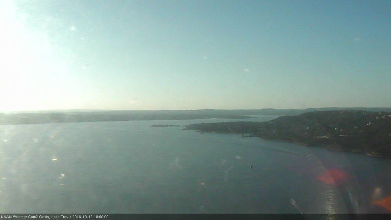 Lake Travis webcam, October 12, 2016 5:30 PM CT