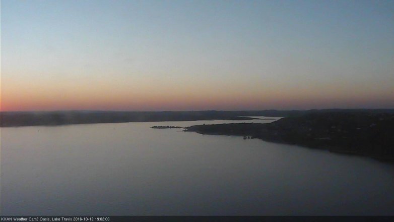 Lake Travis webcam, October 12, 2016 6:10 PM CT