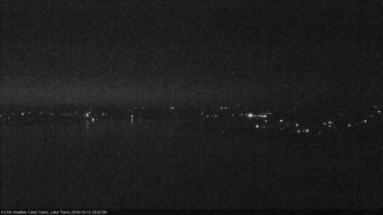 Lake Travis webcam, October 12, 2016 7:10 PM CT