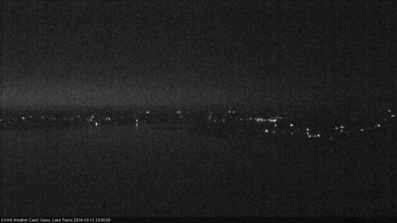 Lake Travis webcam, October 12, 2016 7:15 PM CT