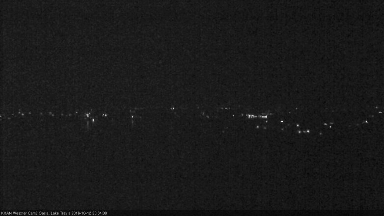Lake Travis webcam, October 12, 2016 7:55 PM CT