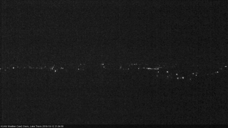 Lake Travis webcam, October 12, 2016 8:10 PM CT