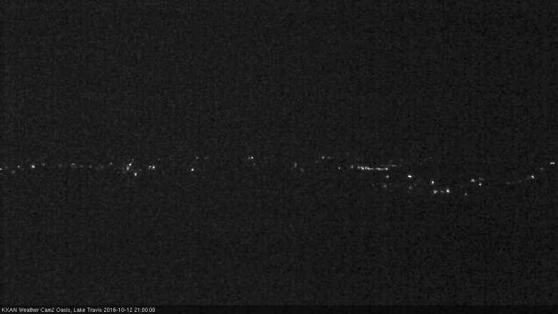 Lake Travis webcam, October 12, 2016 8:20 PM CT