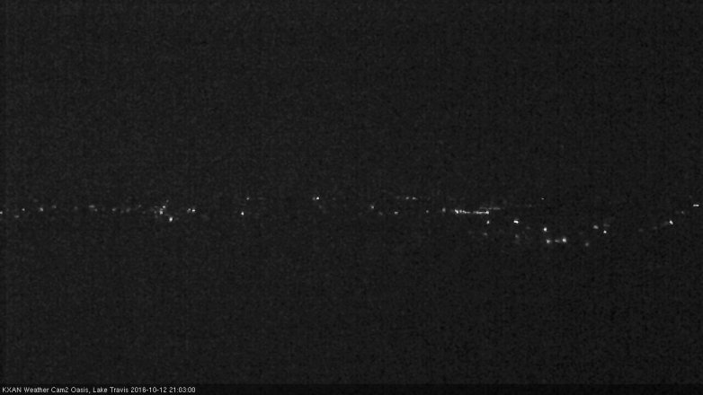 Lake Travis webcam, October 12, 2016 8:25 PM CT