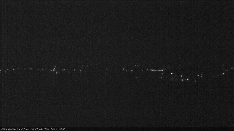 Lake Travis webcam, October 12, 2016 8:45 PM CT