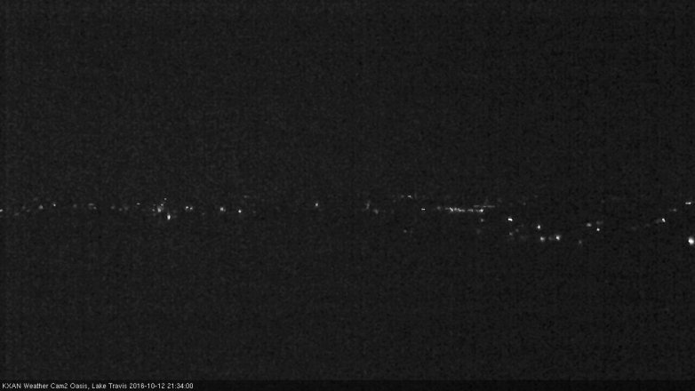 Lake Travis webcam, October 12, 2016 8:55 PM CT