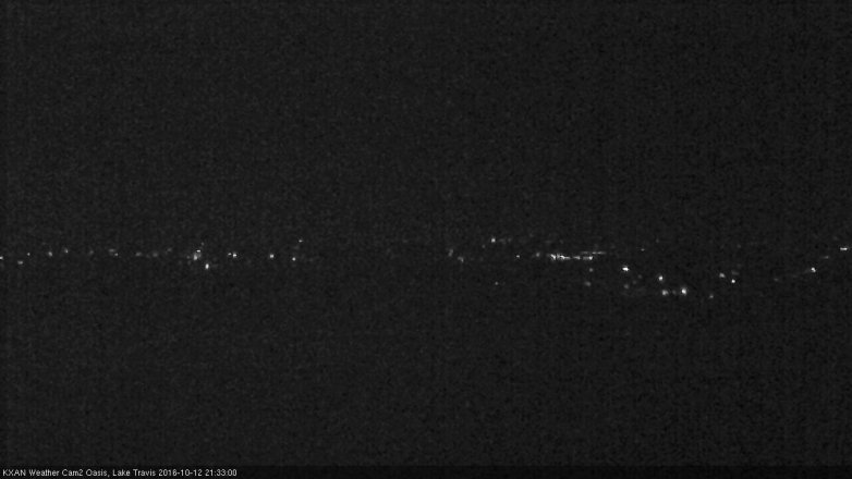 Lake Travis webcam, October 12, 2016 9:05 PM CT