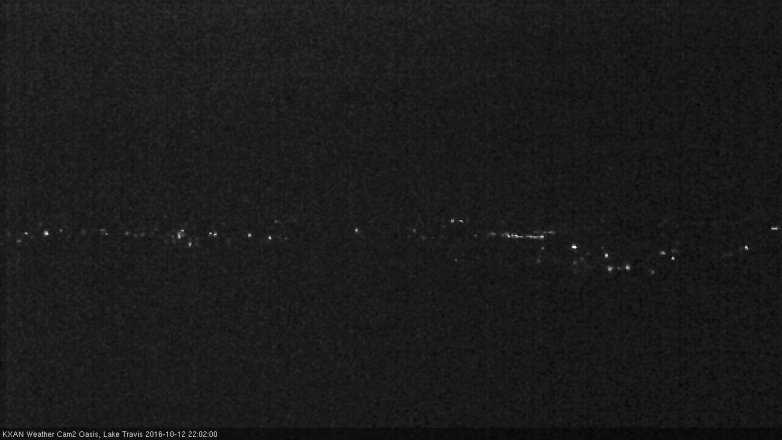 Lake Travis webcam, October 12, 2016 9:10 PM CT