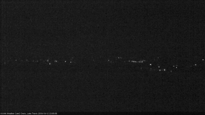 Lake Travis webcam, October 12, 2016 10:05 PM CT