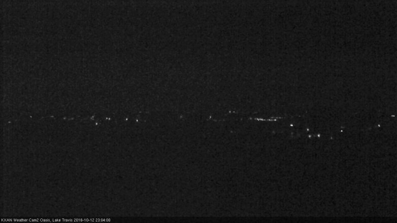Lake Travis webcam, October 12, 2016 10:10 PM CT