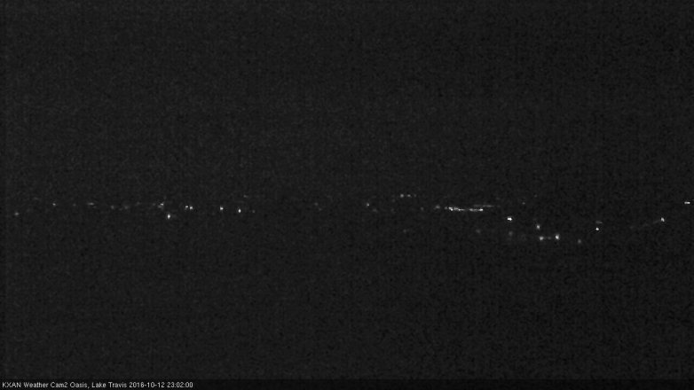 Lake Travis webcam, October 12, 2016 10:25 PM CT