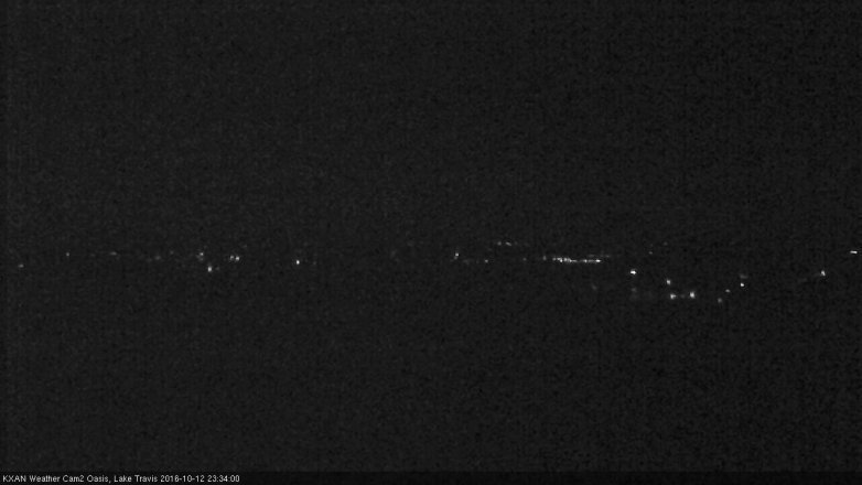 Lake Travis webcam, October 12, 2016 11:00 PM CT