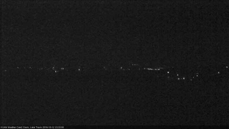 Lake Travis webcam, October 12, 2016 11:05 PM CT