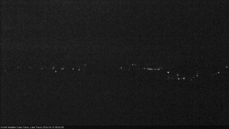 Lake Travis webcam, October 12, 2016 11:15 PM CT