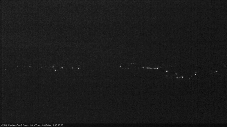 Lake Travis webcam, October 12, 2016 11:30 PM CT