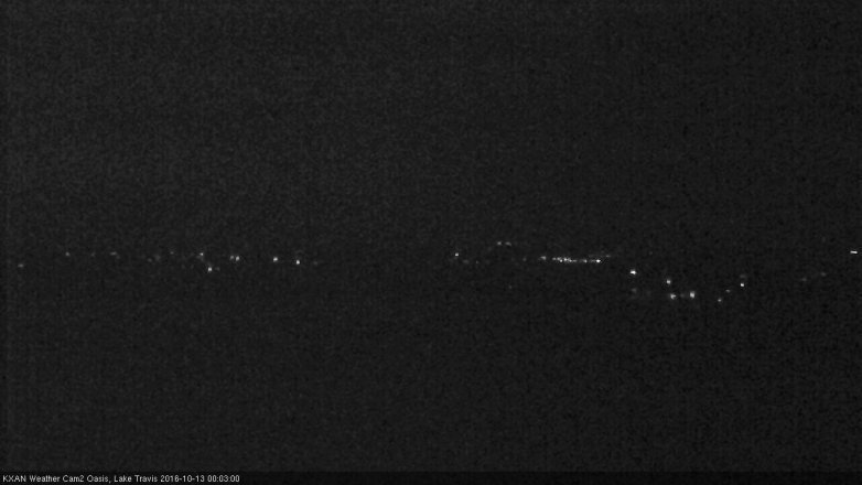 Lake Travis webcam, October 12, 2016 11:35 PM CT